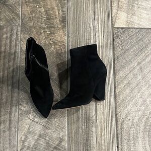 Aldo Black 4” Ankle Booties with Chunky Heel